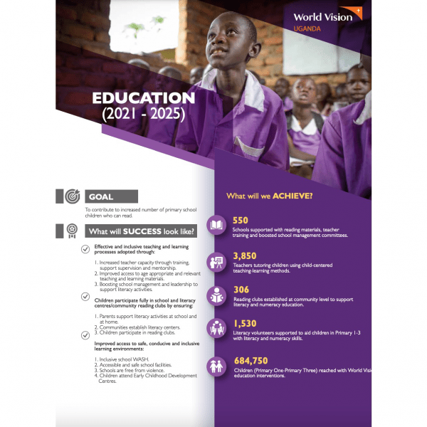 Education Sector Brochure Uganda (20212025) Uganda World Vision